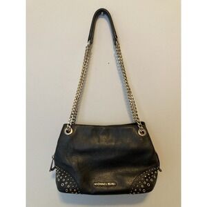 michael kors handbag Studded Black Purse Chain Small 3 Divider